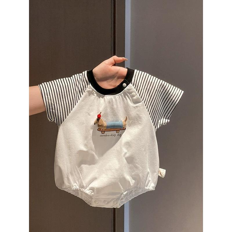 ベビー服 夏物 薄手 半袖 ロンパース かわいい 新生児 赤ちゃん コットン カバーオ...