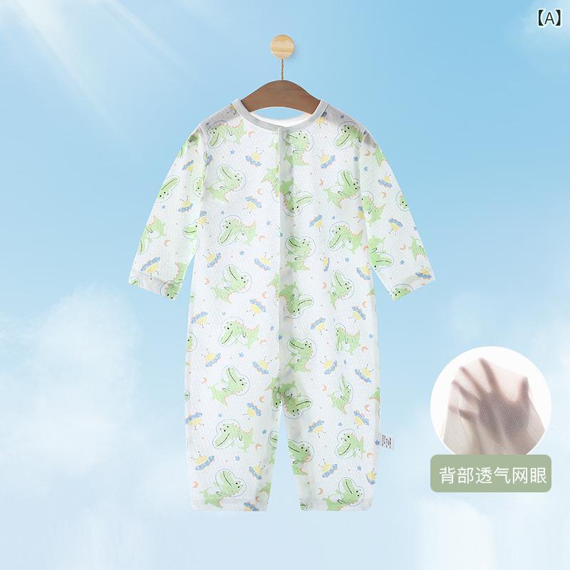 ベビー服 ロンパース 長袖 春夏 薄手 綿100% 新生児 赤ちゃん 幼児 部屋着 パジャ...