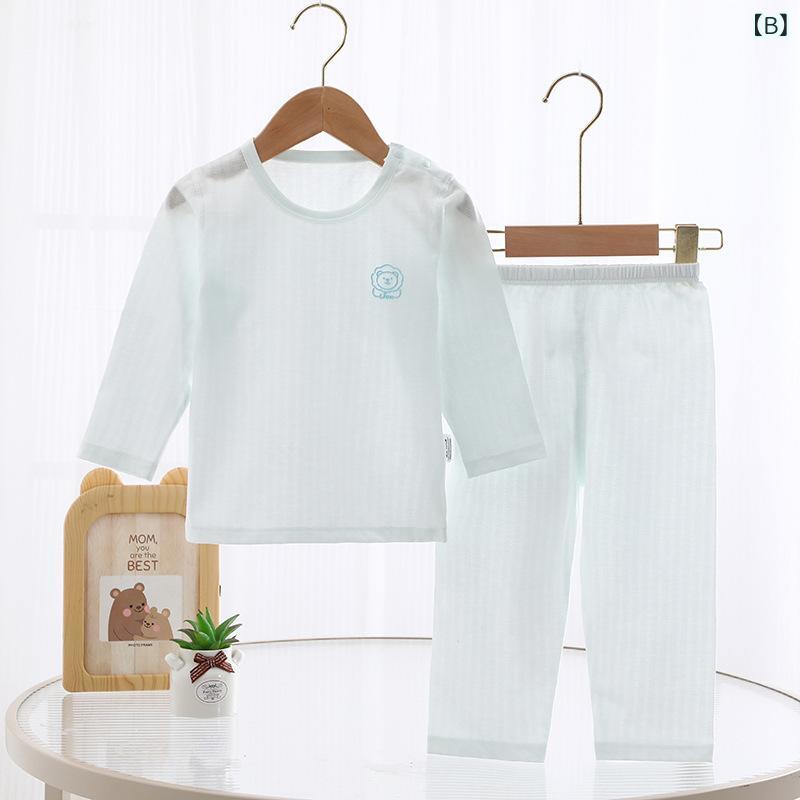 子供用パジャマ 上下セット ベビー服 薄手 綿100% 7A抗菌加工 動物柄 かわいい 男...