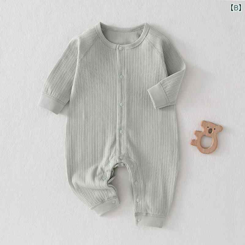 ベビー服 新生児 純綿 カバーオール ロンパース 春秋 男女兼用 赤ちゃん 乳幼児 長...