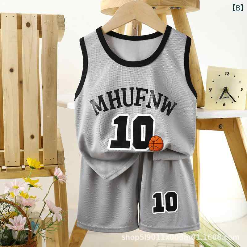 子供用 球技ウェア セットアップ キッズ 男の子 女の子 スポーツウェア タンクトップ ハーフパンツ 上下セット 吸湿速乾 薄手 普段使い