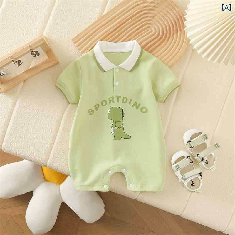 ベビー服 ロンパース ノースリーブ 新生児 乳幼児 ハーネス風 デザイン カジュアル...