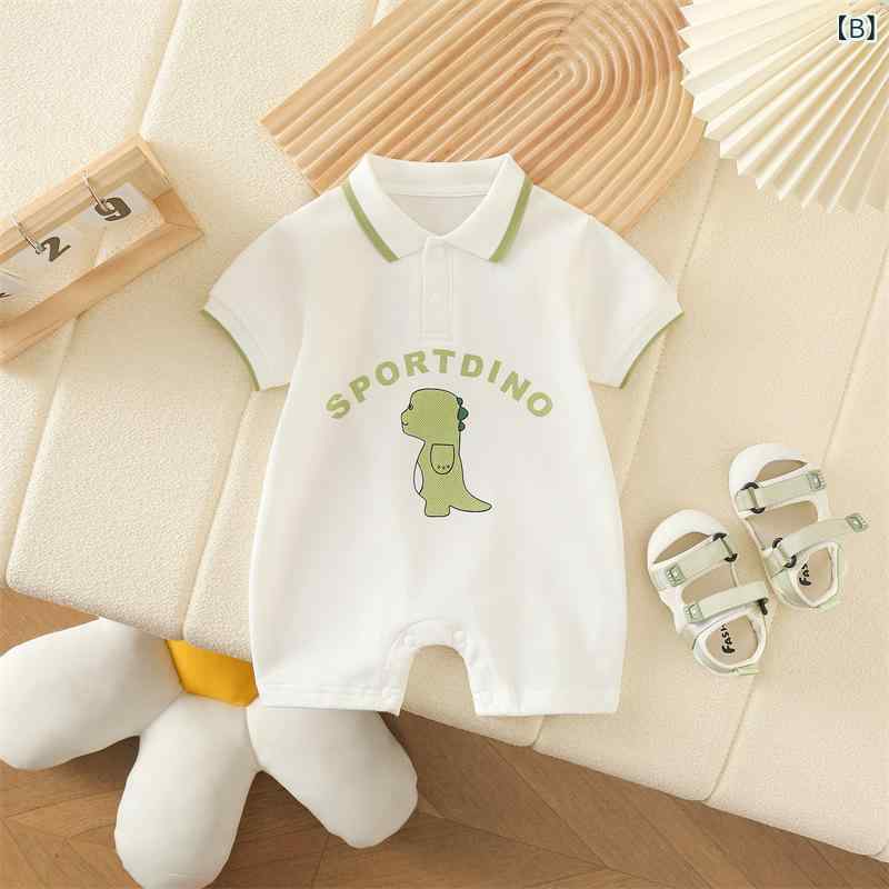 ベビー服 ロンパース ノースリーブ 新生児 乳幼児 ハーネス風 デザイン カジュアル...