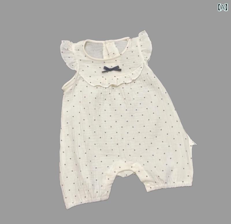 ベビー服 女の子 ロンパース 新生児 かわいい プリンセス風 ワンピース ノースリー...