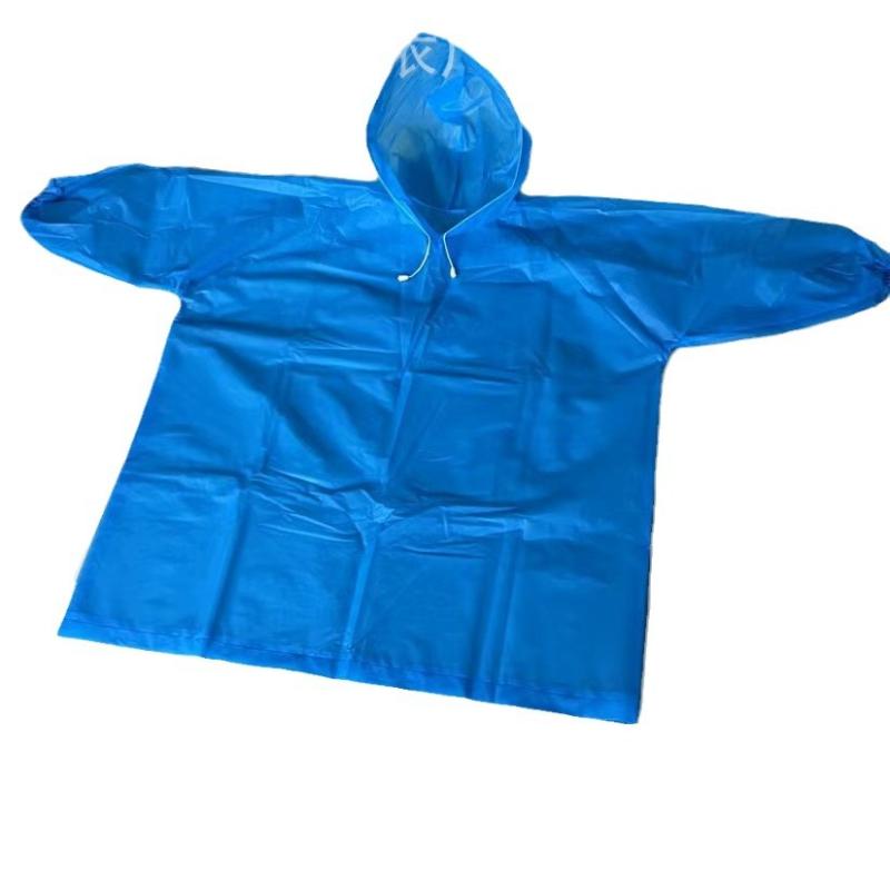レインコート キッズ 子供用 EVA ポンチョ 頭から被るタイプ 厚手 防水 撥水 男の子 女の子 幼稚園 保..