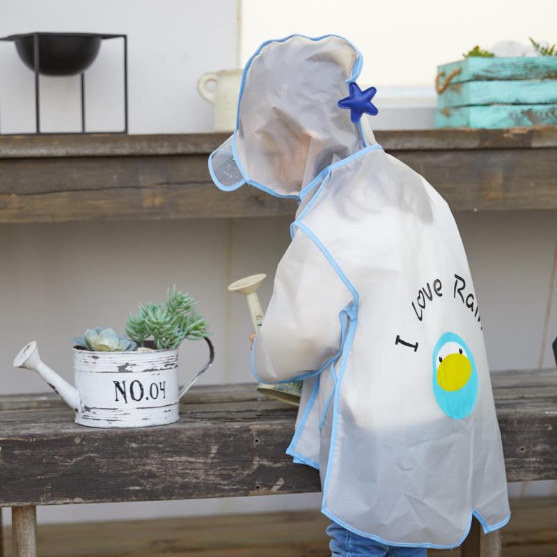 レインコート キッズ 子供用 男の子 女の子 幼稚園 収納袋付き 全身雨具 かわいい 防水 撥水 EVA素材 ..