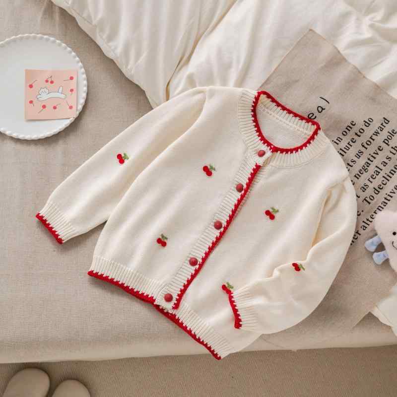 ベビー服 カーディガン 春秋 冬 ニット コットン 長袖 赤ちゃん 幼児 上着 羽織り 防寒 かわいい 柔ら..