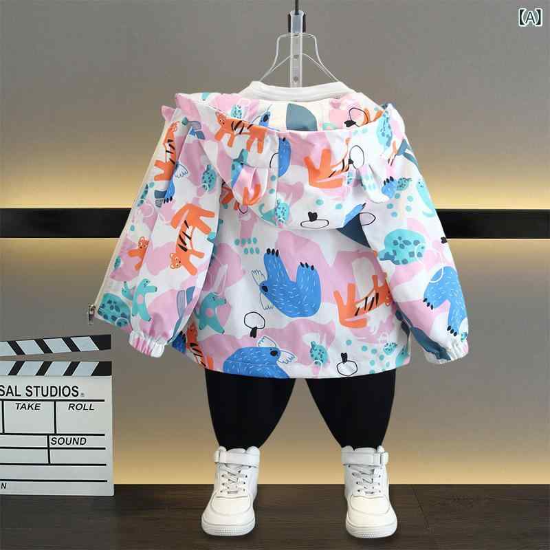 子供服 ジャケット 女の子 春秋 薄手 ブルゾン ジャンパー アウター 普段着 かわいい おしゃれ ピンク ..