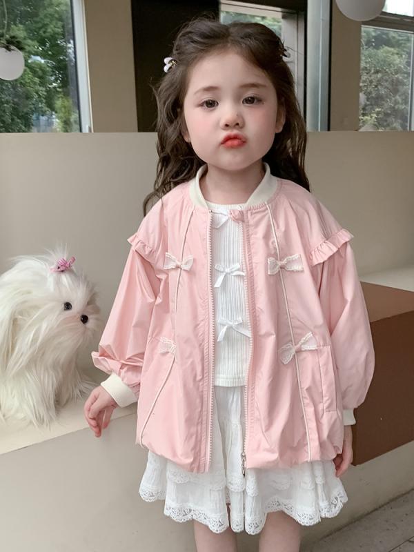 キッズ ジャケット 女の子 春秋 アウター 子供服 ショート丈 長袖 ラウンドネック カーディガン 羽織り..