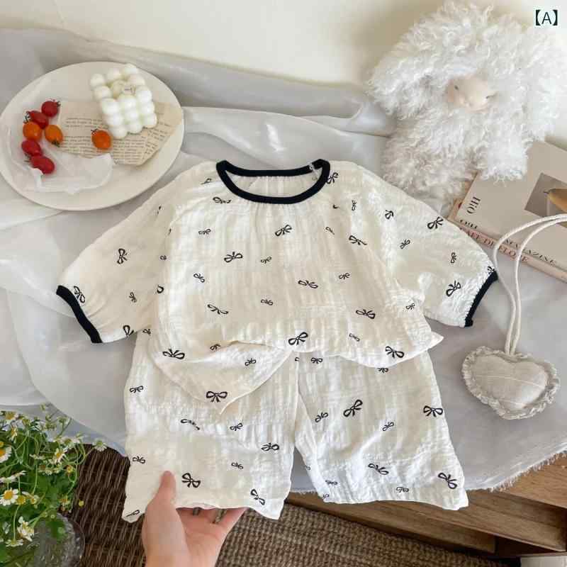 子供用パジャマ 上下セット 薄手 接触冷感 キッズ ベビー ガールズ プリンセス フラワープリント ギャ..