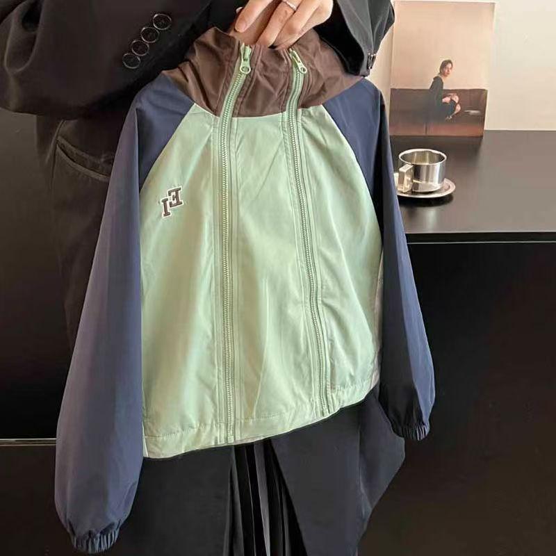 Other - 子供用 ジャケット 春物 韓国風 男女兼用 ダブルジッパー フード付き 配色 アウター ベビー服 トップス 90cm 100cm 110cm 120cm 130cm 140cm