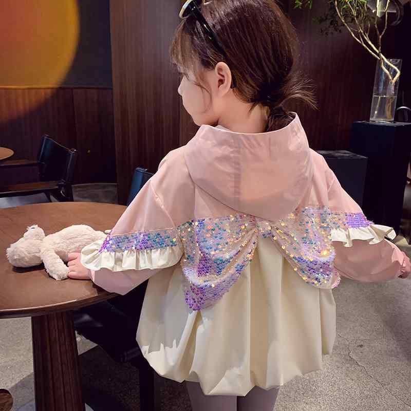 子供服 ジャケット 女の子 春秋 ブルゾン ジャンパー 花柄 接触冷感 フード付き アウター ベビー キッズ 薄手 かわいい 上着 ピンク系 90 100 110 120 130 140 150
