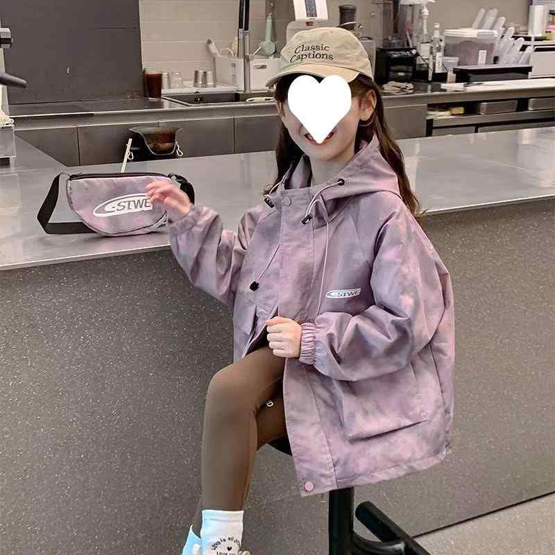 Blousons, Jumpers - キッズ ジャケット 女の子 春秋 立襟 アウター 韓国風 ジャンパー ブルゾン 普段使い 習い事 旅行 ピンク系