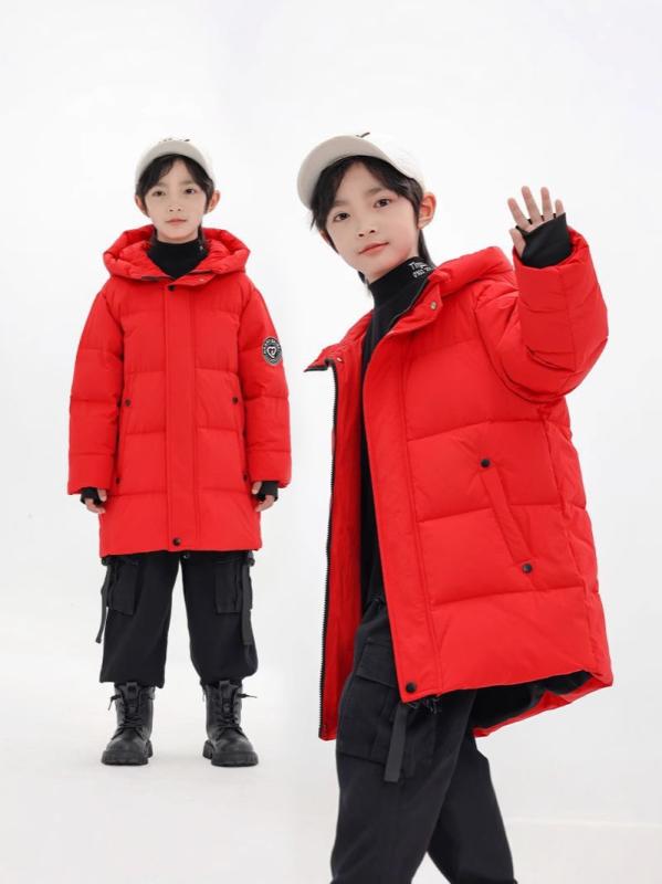 其它 - 子供服 冬用羽毛ジャケット 男の子 女の子 中綿入り 中厚手 保温性 カジュアル アウターウェア 120cm 130cm 140cm 150cm 160cm 170cm 赤色 黒色 青色
