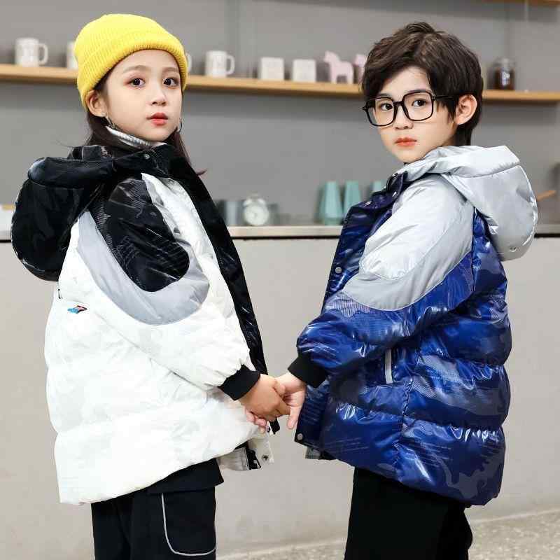 Blousons, Jumpers - 子供服 中綿入りジャケット 男の子 秋冬 防寒 撥水 厚手 フード付き ジャンパー アウター 120 130 140 150 160 170