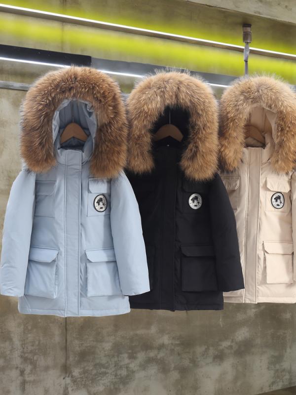 Blousons, Jumpers - 子供服 ダウンジャケット ボーイズ ガールズ 中綿入り アウター コート 中高学年 厚手 スポーツ 秋冬 無地 ブラック ブルー ピンク ベージュ 120cm 130cm 140cm 150cm 160cm 170cm 180cm