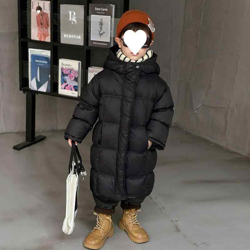 Coat - 子供服 アウター ダウンジャケット 男の子 冬用 防寒 白ダックダウン 中綿 厚手 あったか ボーイズ キッズ 90 100 110 120 130 140 150 ブラック カーキ