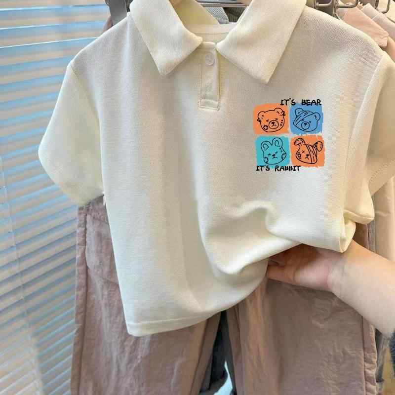 ・スタイル: 学院・適用性別: 中性/男女兼用・成分含有量: 96%以上・パターン: カートン・カラー: 米黄色-P29字母hahaha, ピンク-P29字母hahaha, 米黄色-P30甜甜圈, ピンク-P30甜甜圈, 米黄色-P31兔子小熊, ピンク-P31兔子小熊・適合身長: 90, 100, 110, 120, 130, 140, 150, 160・流行要素: プリント・製品カテゴリ: ポロシャツ