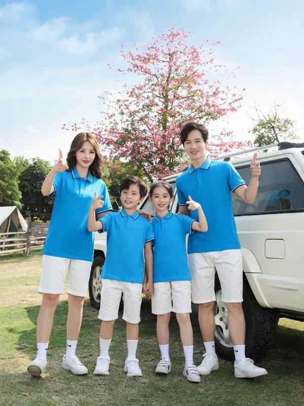 ポロシャツ 親子 子供用 半袖 コットン 広告 プリント ロゴ入り ワークユニフォーム カスタム ホワイト ピンク系 ブルー系 夏