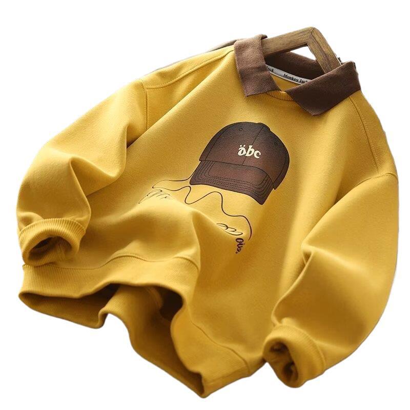 子供用 スウェット ポロシャツ 長袖トップス 男の子 配色 切り替え 襟付き おしゃれ スポーティー カジ..