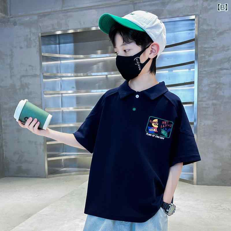 キッズ 半袖 ポロシャツ Tシャツ 子供服 男の子 トップス カットソー 吸湿速乾 白 ...