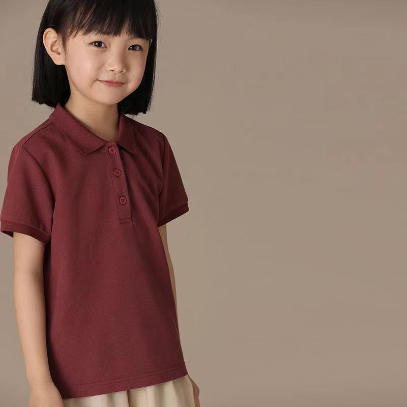 Tシャツ キッズ 男の子 女の子 親子 ペアルック 半袖 ポロシャツ 襟付き 無地 綿100％ 日本製 夏服 普..