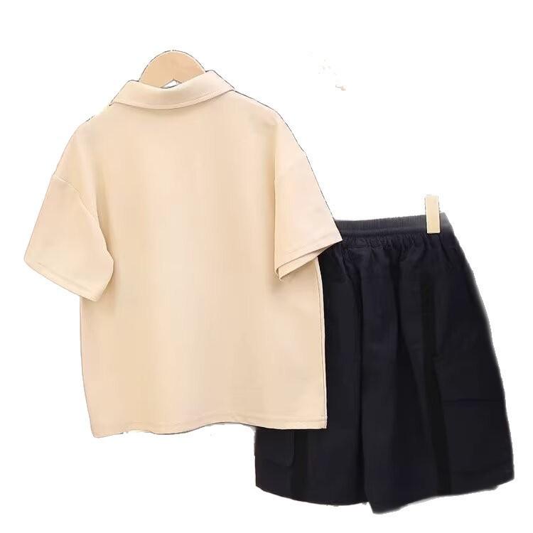 キッズ 男の子用 ポロシャツ 半袖 夏 Tシャツ 接触冷感 吸湿速乾 ドライ 涼しい スポーツ 普段使い 杏..