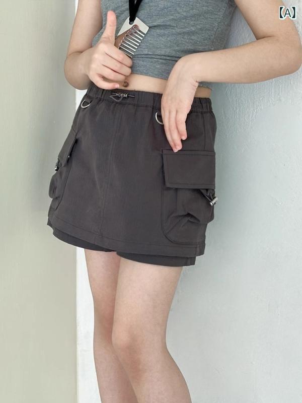 スカート付きショートパンツ キッズ 子供服 女の子 夏服 かわいい ガールズ 短パン...
