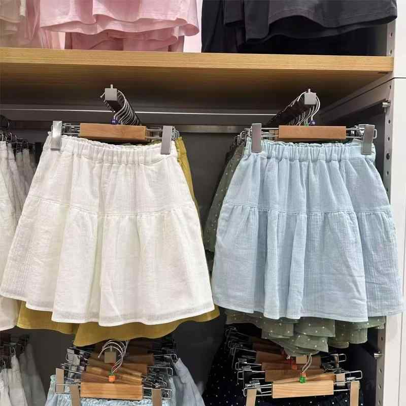 スカート キッズ 女の子 ミニスカート ショートパンツ付き Aラインスカート 春夏 プリンセススカート ..