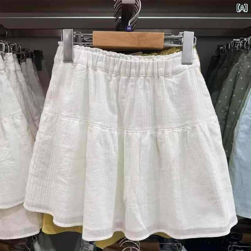 スカート キッズ 女の子 ミニスカート ショートパンツ付き Aラインスカート 春夏 ...