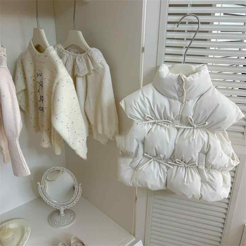 子供服 ベスト 秋冬 女の子 中綿入り あったか ベビー キッズ セットアップ アウター 防寒
