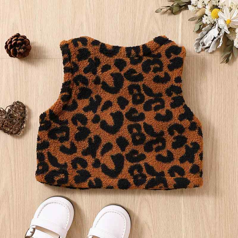 其它 - 子供服 ベスト 秋冬 格子柄 ヒョウ柄 ボア ベスト 女の子 男の子 90cm 100cm 110cm 120cm 130cm 140cm 150cm 160cm 裏地ポリエステル あったか かわいい 防寒