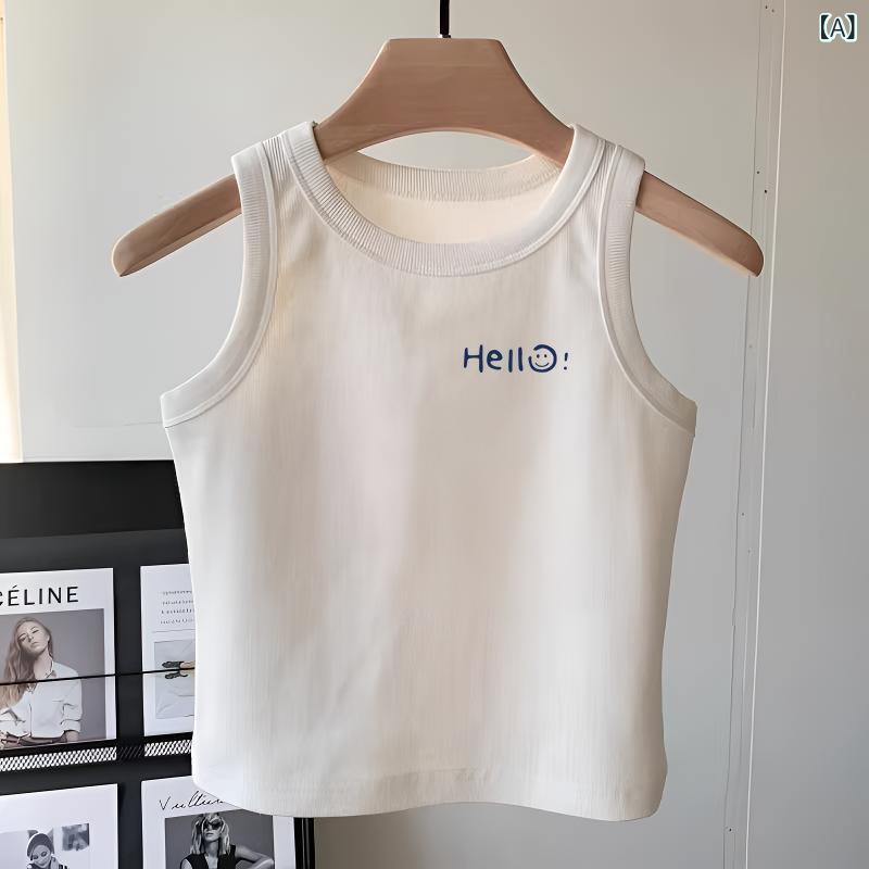 タンクトップ キッズ 女の子 子供服 コットン ノースリーブ Tシャツ トップス 春夏...
