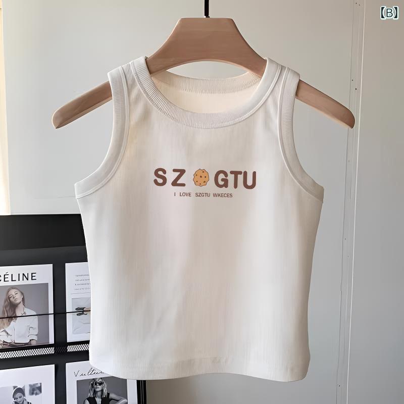 子供服 女の子用 ノースリーブTシャツ タンクトップ 夏物 コットン100% かわいい ...