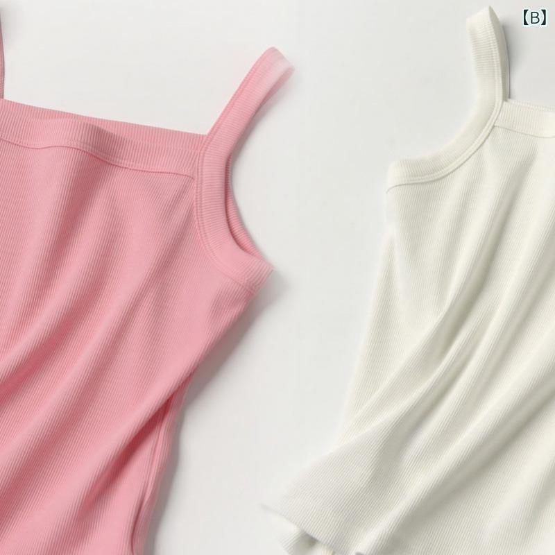 子供用タンクトップ 女の子 ノースリーブ インナー トップス キッズ キャミソール 接触冷感 再生繊維 無地 パープル ピンク系 ホワイト 3