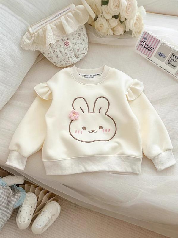 子供服 スウェット ガールズ 長袖トップス 春秋 韓国風 かわいい 裏起毛 トレーナー カットソー 女の子 カジュアル 普段着 90cm 100cm 110cm 120cm 130cm ピンク系 アイボリー