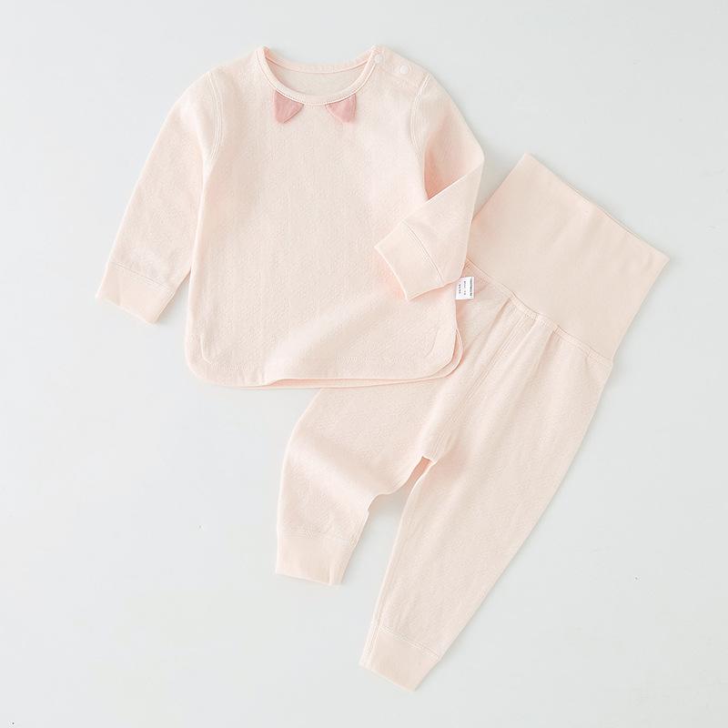 ・適用性別: 男女兼用・スタイル: カジュアル・セット内容: 服・対象年齢: 1～3歳 (80～100cm)・袖丈: 長袖・パンツ丈: 長ズボン・生地加工: 起毛・厚さ: 普通・柄: 無地・素材: 綿・主な生地成分: 綿100%・安全レベル: A・クロージャータイプ: プルオーバー・カラー: グリーン, ブルー, ピンク, ホワイト・対応身長: 73cm, 80cm, 90cm, 100cm, 110cm・製品カテゴリ: 子供用セットアップ