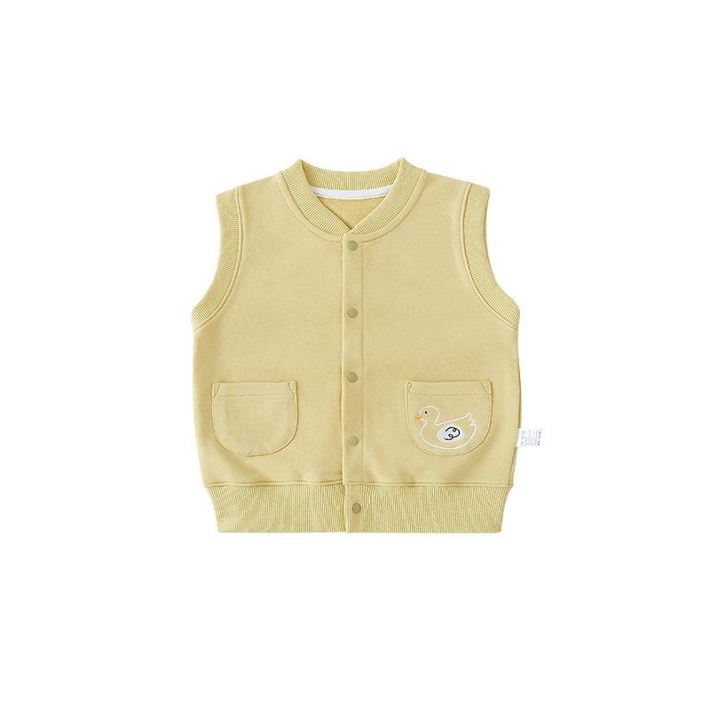 ベビー服 ベスト 春秋 男の子 ベビー ニット 前開き コットン チョッキ 赤ちゃん 幼児 普段使い かわい..