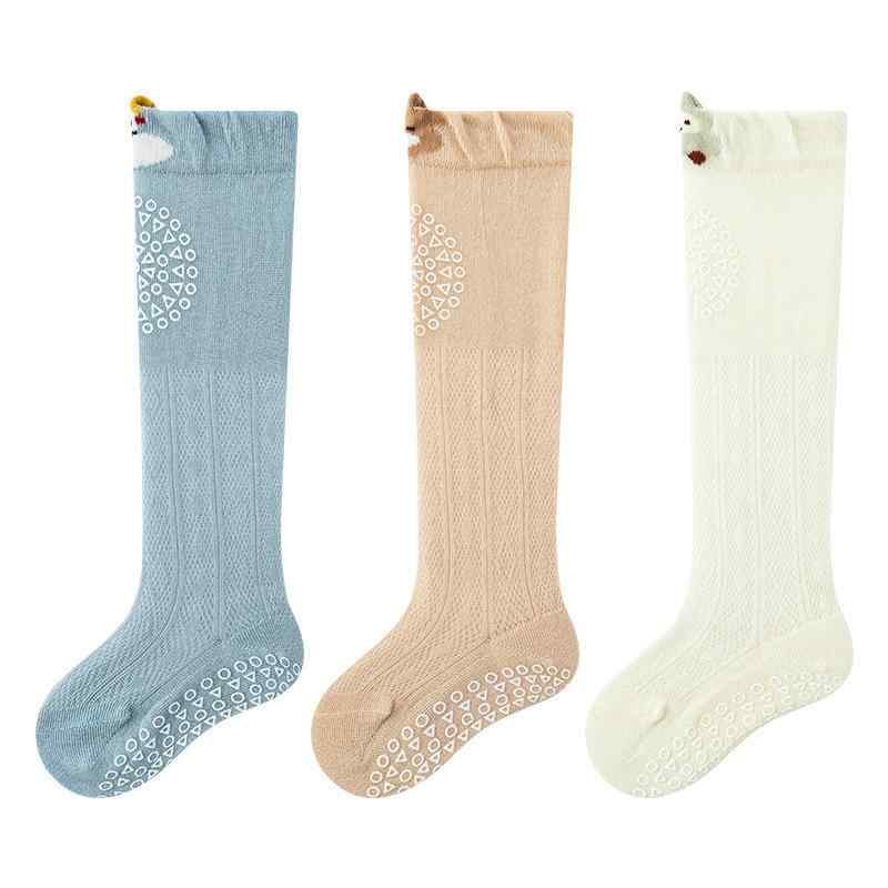 靴下 キッズ ベビー 長い靴下 メッシュ 滑り止め付き 新生児 赤ちゃん 春夏 通気性 吸汗性