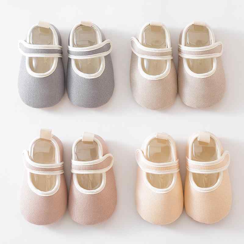 ベビー ソックスシューズ 春夏 新生児 乳幼児 室内 滑り止め 涼感 柔らかい 靴下 0歳 6ヶ月 12ヶ月 18ヶ月 ポリエステル