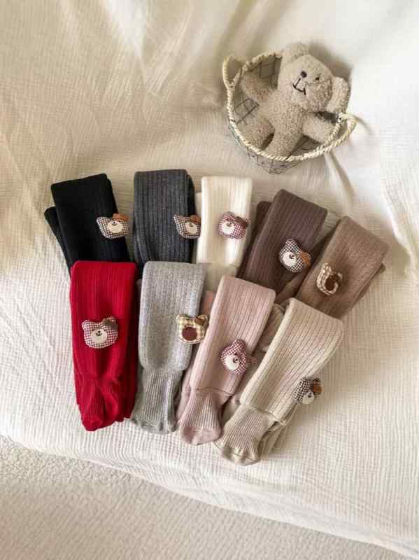 靴下 ベビー 女児 韓国風 秋冬 厚手 綿 プリンセス タイツ 子供 レギンス 防寒 暖かい かわいい おしゃれ 70 80 90 100 110 120 130