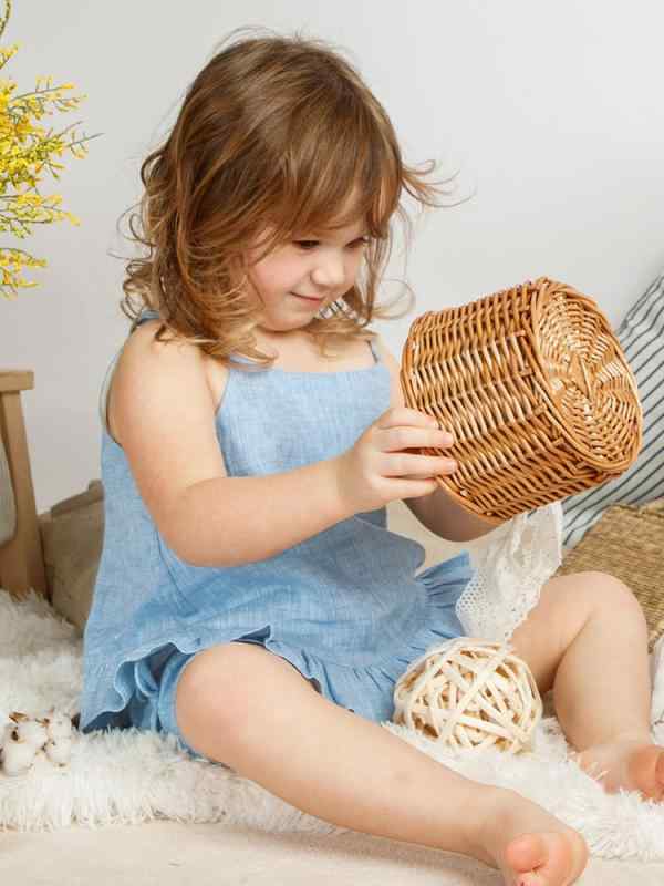 子供服 セットアップ 女の子 夏 ノースリーブ トップス ショートパンツ 上下2点セット 綿 麻 かわいい ..