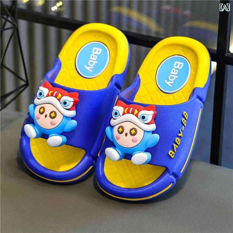 Shoes - 子供用サンダル キッズ ベビー 男の子 女の子 室内履き PVC 滑り止め かわいい 深青色 明黄色 ピンク系 1歳 2歳 3歳 4歳 5歳 6歳 7歳 8歳 9歳 10歳