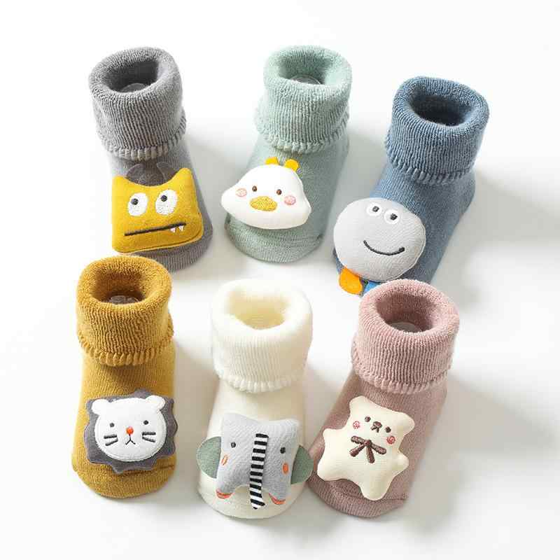 靴下 ベビー 赤ちゃん 靴下 秋冬 厚手 新生児 男の子 女の子 ソックス 中筒 滑り止め付き 子供 キッズ ..