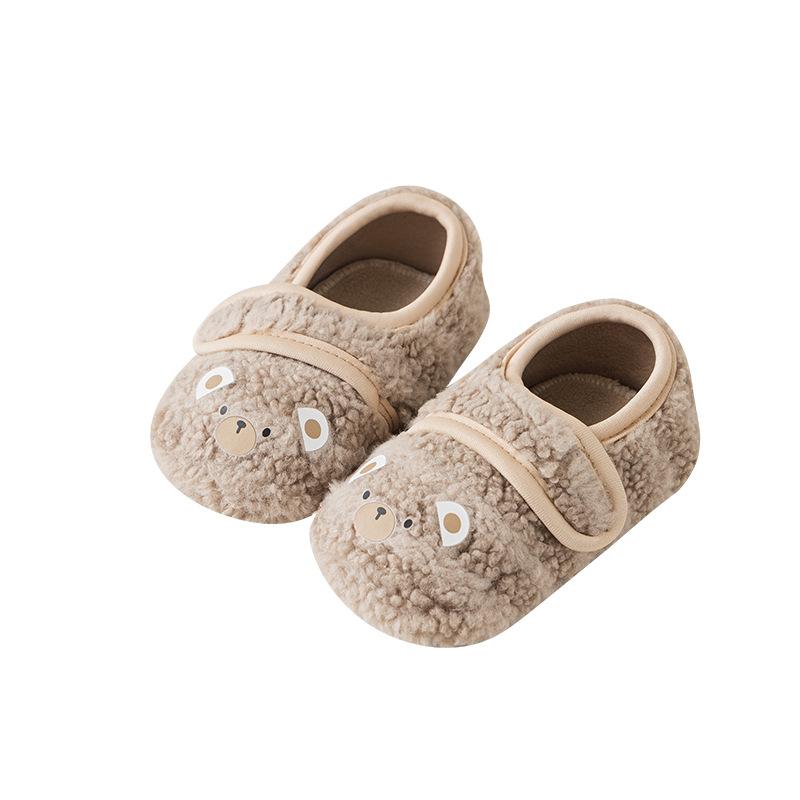 Socks - 靴下 キッズ ベビー 女の子 羊毛 ボア 裏起毛 厚手 あったか 滑り止め ショート丈 ルームソックス 部屋着 防寒 秋冬 かわいい アニマル