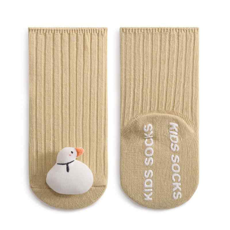 靴下 ベビー 赤ちゃん 男女兼用 滑り止め付き フロアソックス 新生児 中筒丈 コットン 春秋 かわいい ..