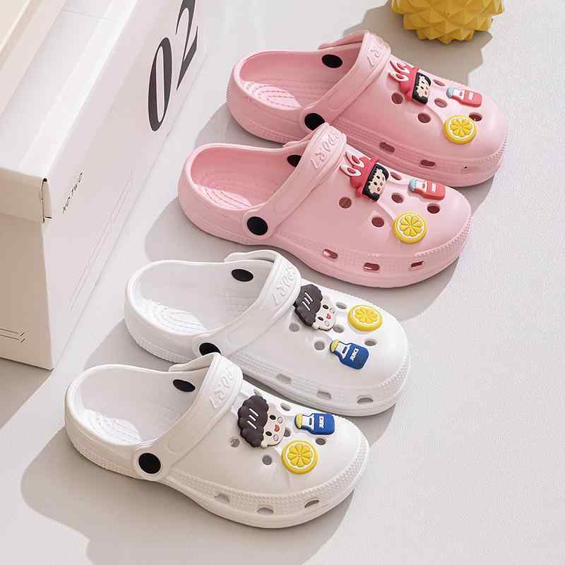 サンダル キッズ 子供 向け 穴あき サンダル カートゥーン EVA 通気 性 男の子 女の子 中童 向け 夏 春..