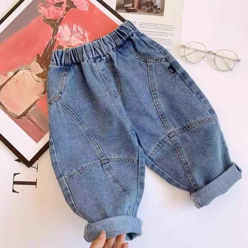 子供服 デニムパンツ 男の子 ハーレムパンツ テーパードパンツ ロングパンツ ウエストゴム 伸縮性 普段着 カジュアルスタイル 春秋