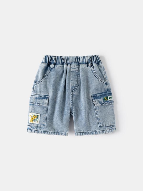 子供服 ジーンズ ハーフパンツ 男の子 夏 デニムパンツ ゆったり 膝丈パンツ 再生繊維