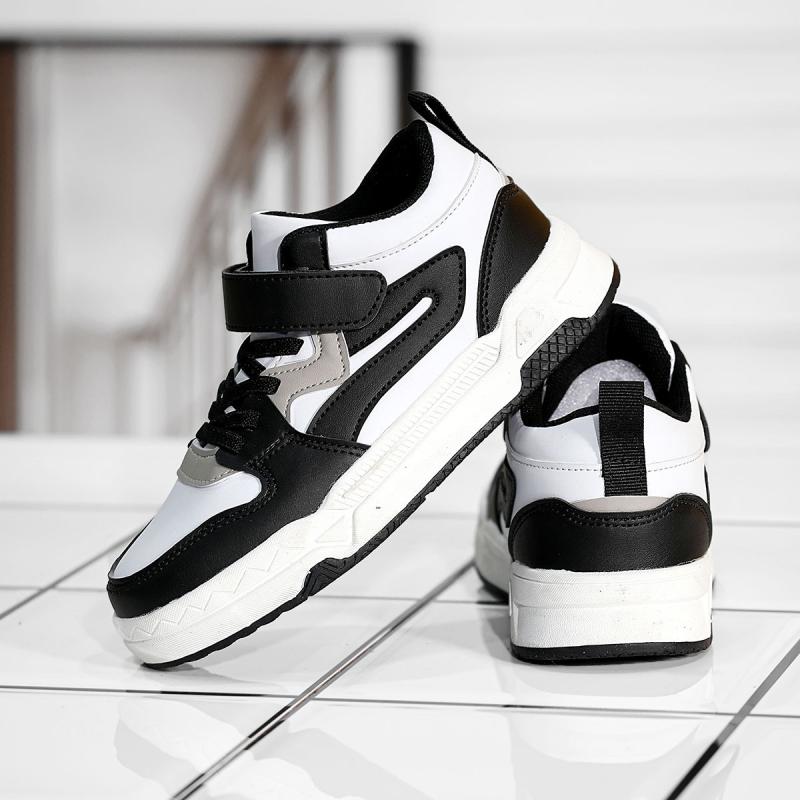 ・カラー: 黒白色・サイズ: 28, 29, 30, 31, 32, 33, 34, 35, 36, 37, 38・靴の素材: 人造PU・製品カテゴリ: 厚底板鞋・対象性別: 男・靴底の素材: ゴム・靴帮の高さ: 低帮・筒丈: 低筒・着用方...